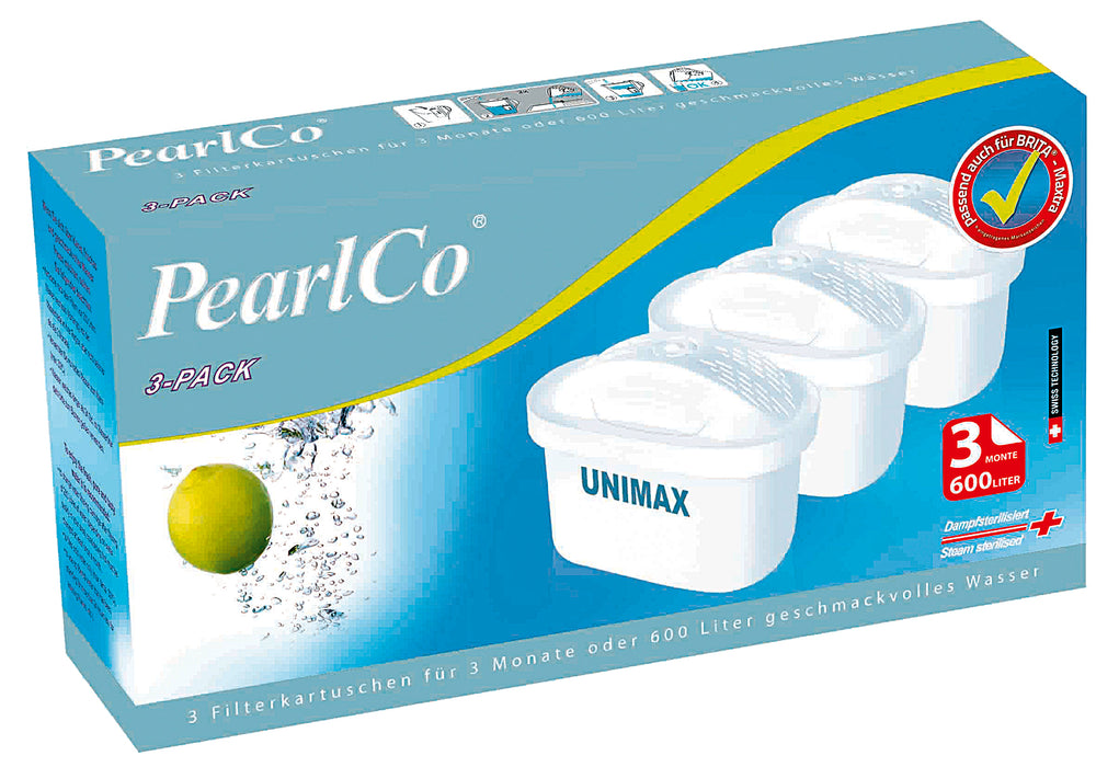 PearlCo Filterkartusche Unimax 3er Pack