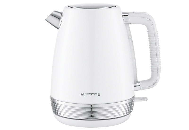 GROSSAG Wasserkocher 1,7l weiß/metallic