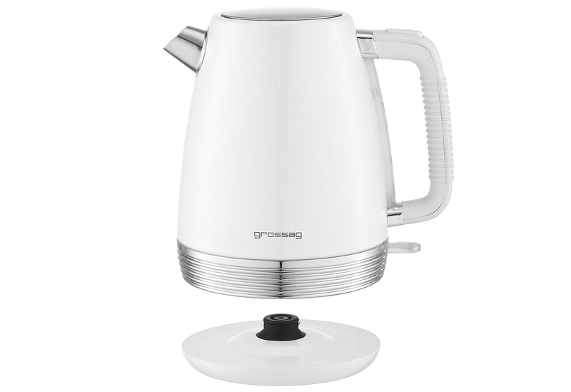 GROSSAG Wasserkocher 1,7l weiß/metallic