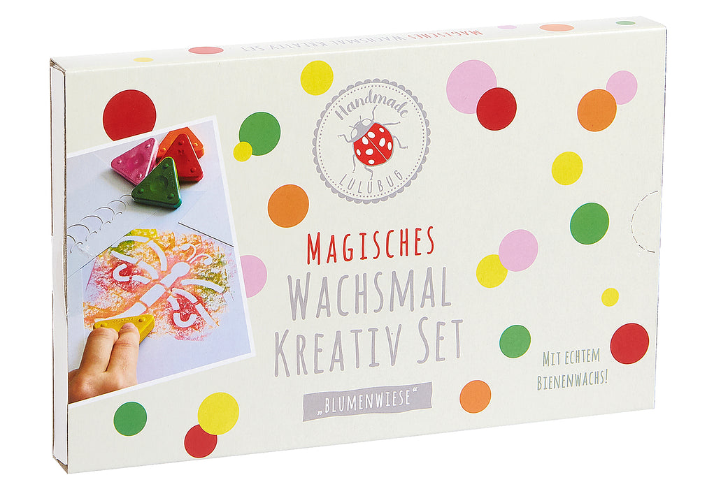 LULUBUG Wachsmal Kreativ Set Blumenwiesen