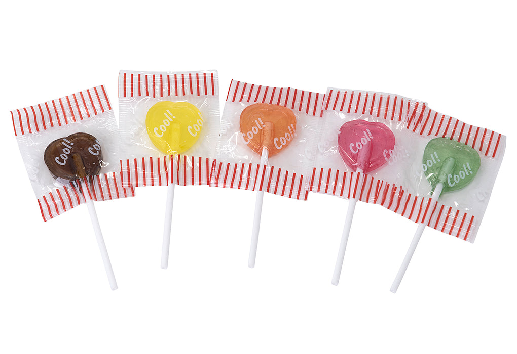 Herz-Lolli Fruchtmix 1kg 200 Stück