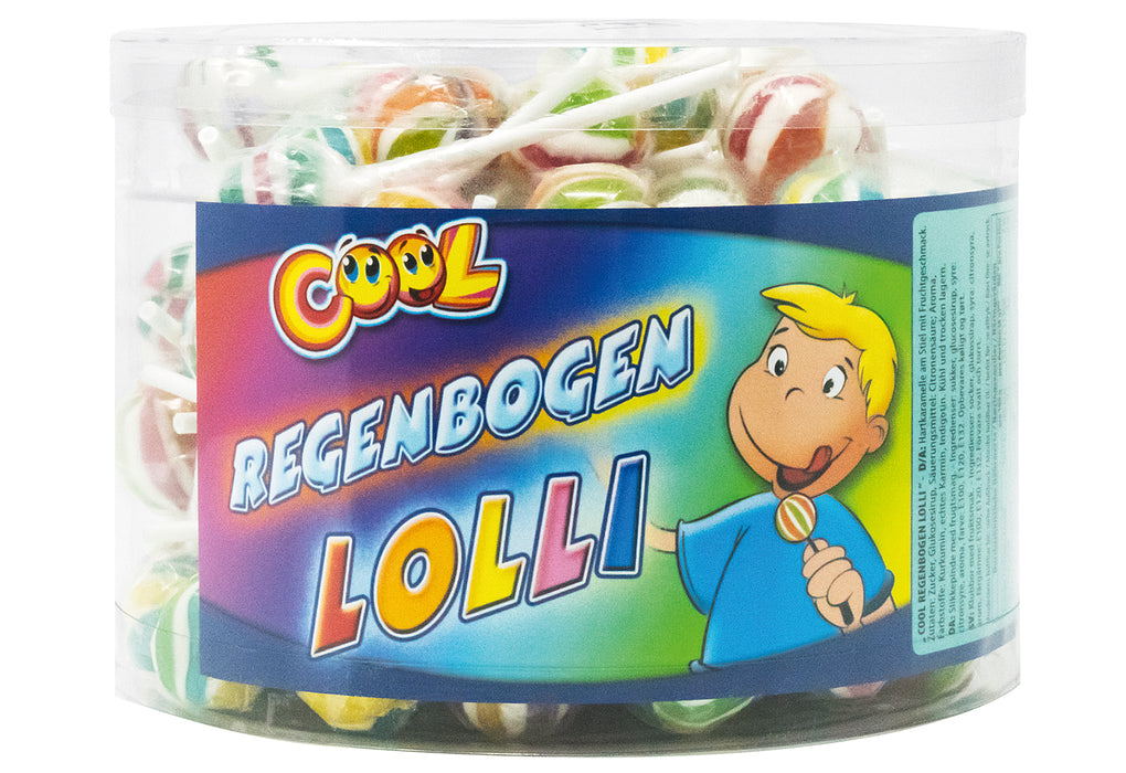 Regenbogen Lolli 8g handgefertigt 100 Stück