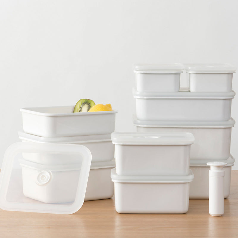 Vakuum-Emailledose, M flach, 0,74L