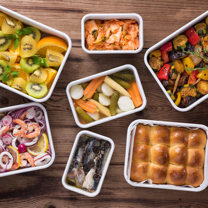 Vakuum-Emailledose, M flach, 0,74L