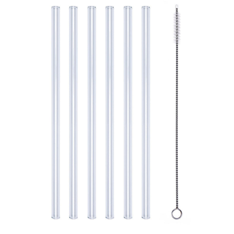 Glastrinkhalm Set 7 tlg. - Länge 20 cm