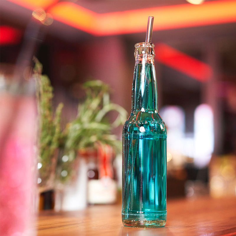 Glastrinkhalm Set 7 tlg. - Länge 23 cm