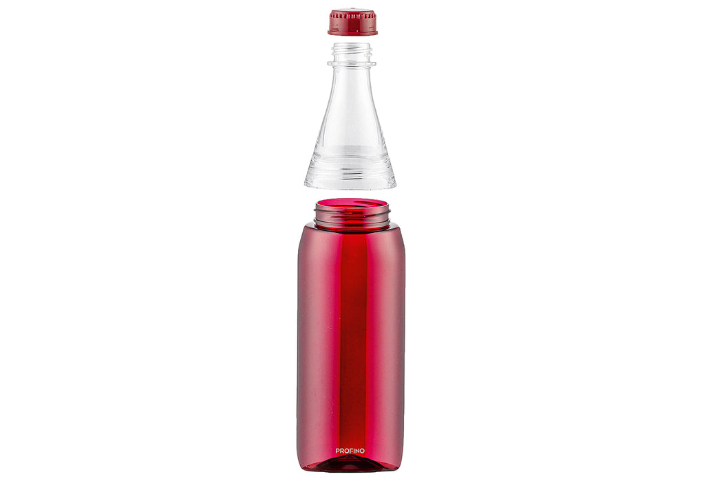 PROFINO Wasserflasche Sparkle 750ml burgund