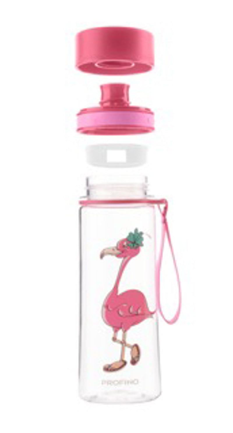 Trinkflasche "Infuze",Transparent Flamingo