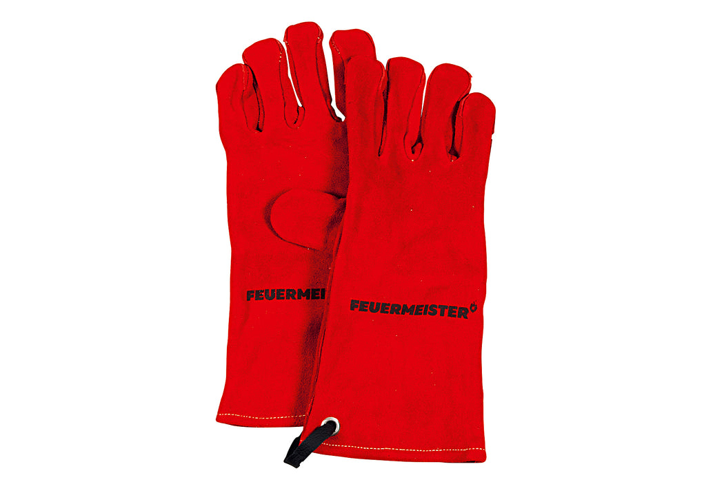 FEUERMEISTER® Grillhandschuh Leder Gr.10 rot 1Paar