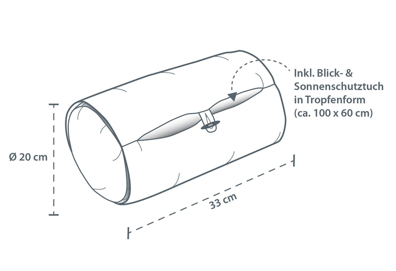 THERALINE Stillrolle Plus Punkte grau/kieselgrau