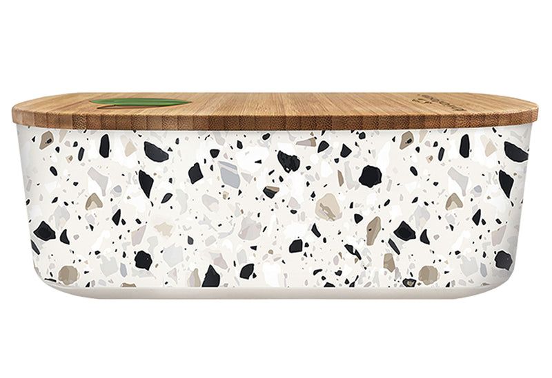 CHIC.MIC Lunchbox/Brotdose oval 800ml bioloco plant - natural terrazzo