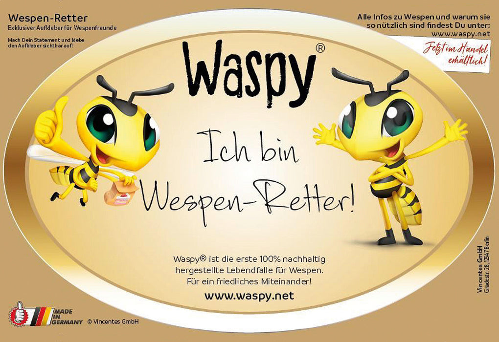 Waspy® - Die nachhaltige Wespen-Lebendfalle