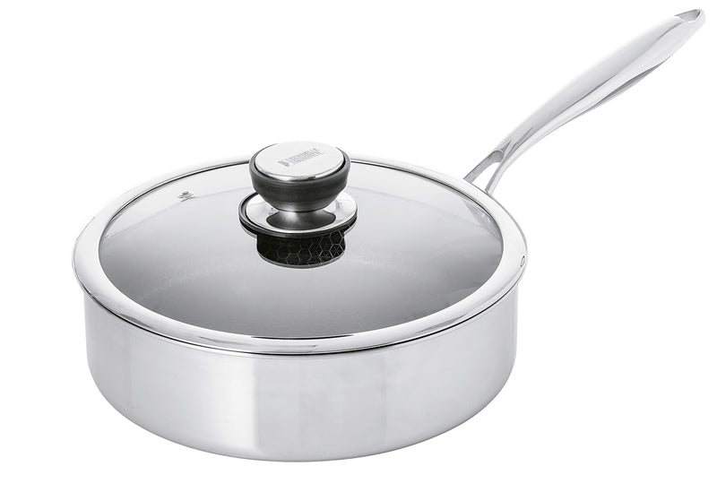 HSN Edelstahlschmorpfanne m Deckel  Wabenstr. 26cm