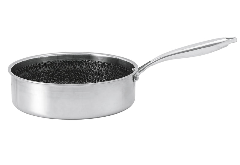 HSN Edelstahlschmorpfanne m Deckel  Wabenstr. 26cm