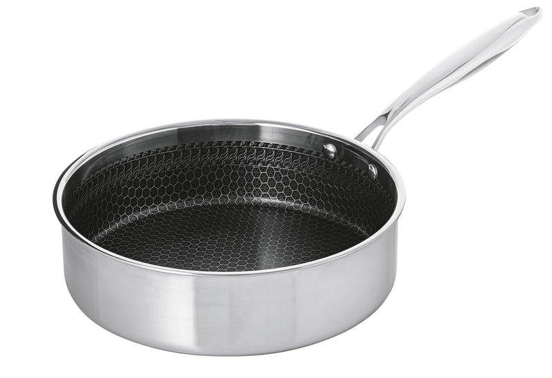 HSN Edelstahlschmorpfanne m Deckel  Wabenstr. 26cm