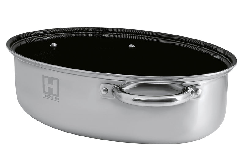 HENSSLERS Edelstahlbräter Deluxe Ø38cm
