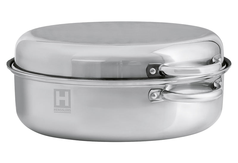HENSSLERS Edelstahlbräter Deluxe Ø38cm