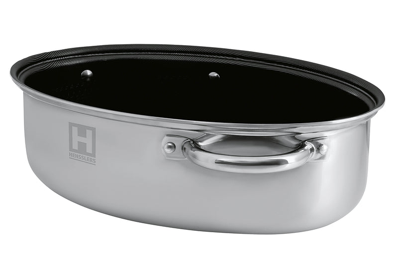 HENSSLERS Edelstahlbräter Deluxe Ø38cm