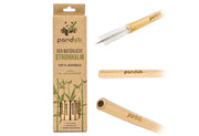 PANDOO Strohhalm Bambus + Bürste Ø6-11mm L20cm 12er Set