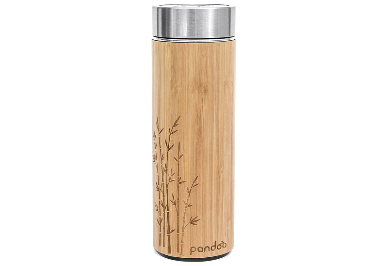 PANDOO Bambus Thermobecher 480ml H24,5cm Ø7cm