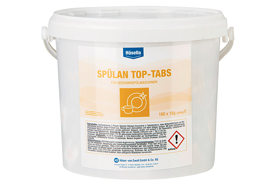 HÜSELLA Spülmaschinenreiniger Spülan Top Tabs 2,9kg 160 Tabs