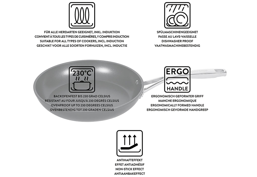 CHEFS&CO Alu Bratpfanne beschichtet 28cm Advanced Gourmet