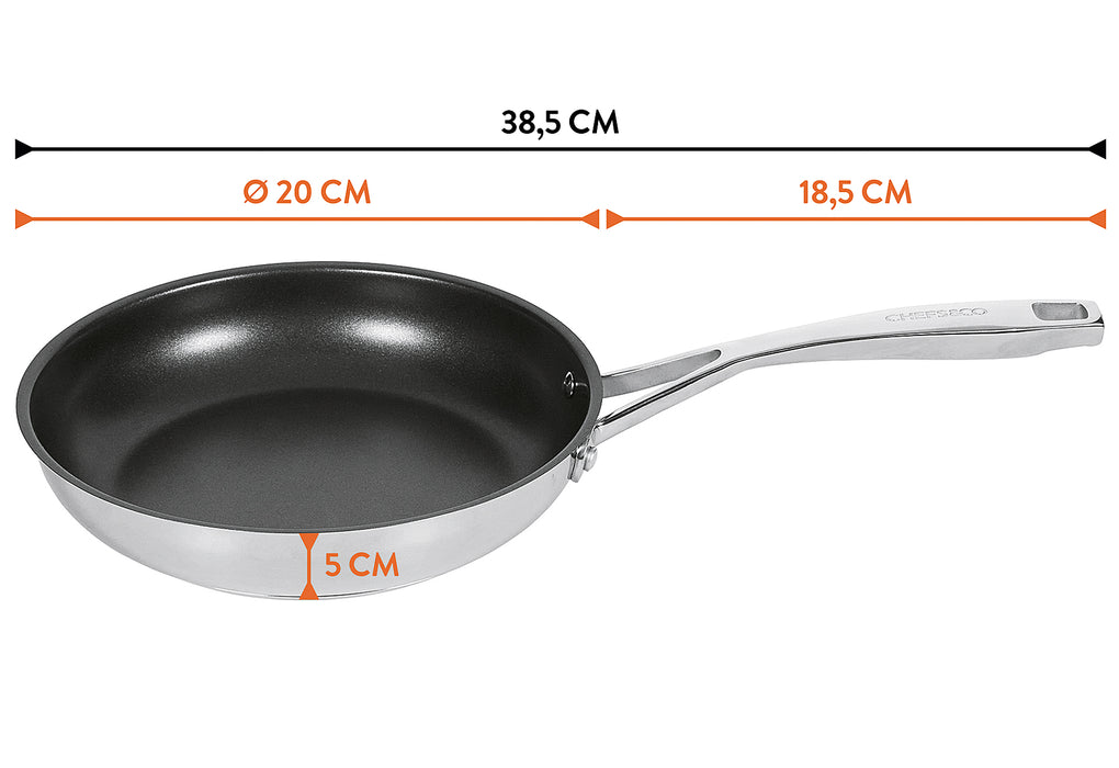 CHEFS&CO Bratpfanne beschichtet 20cm Profi Gourmet