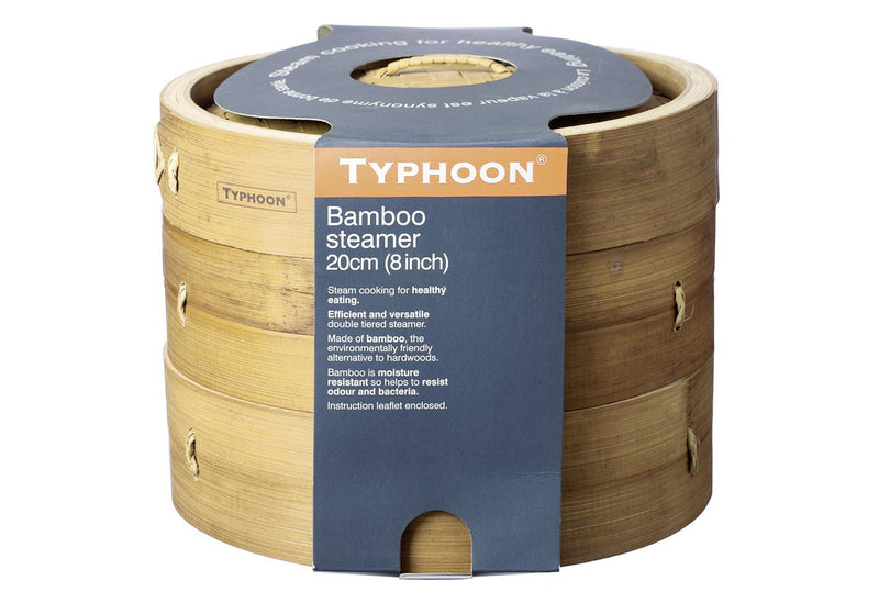TYPHOON Asia Bambusdämpfer Bambusholz 3teilig
