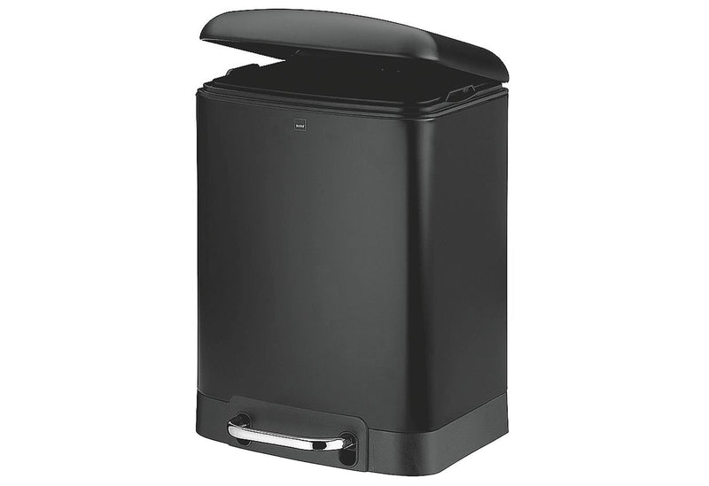 KELA Kosmetikeimer Davino silent close 6l 22,5x20,5cm H:32,5cm matt schwarz