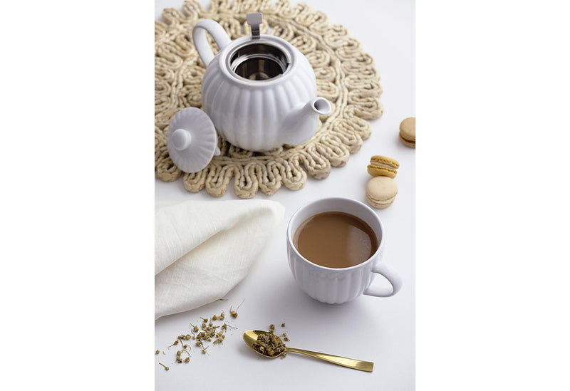 PRICE & KENSINGTON Teekanne Luxe 6 Tassen 1,1l weiß