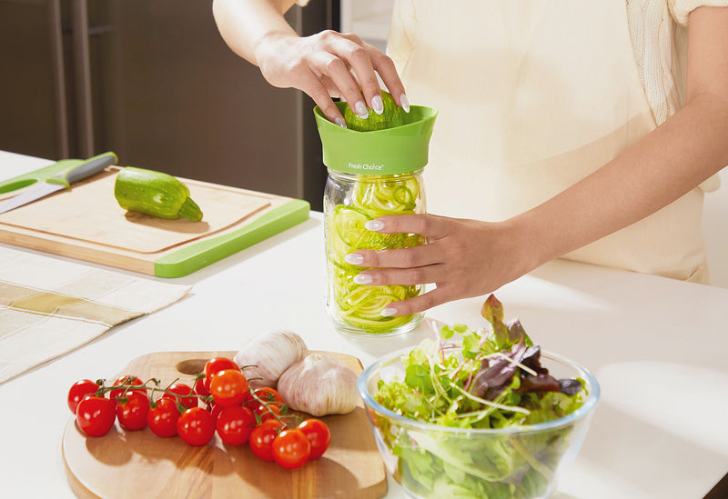 FRESH CHOICE Spiralschneider-Set Jar Buddies