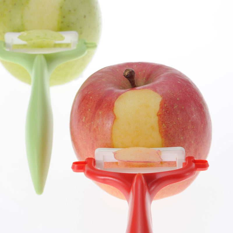 Sparschäler rot, Klinge: 4 cm