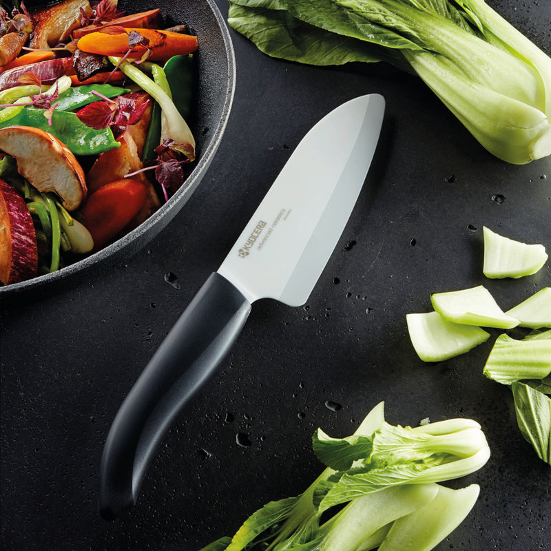 GEN Cut & Peel Set: Santoku-Keramikmesser mit Schäler