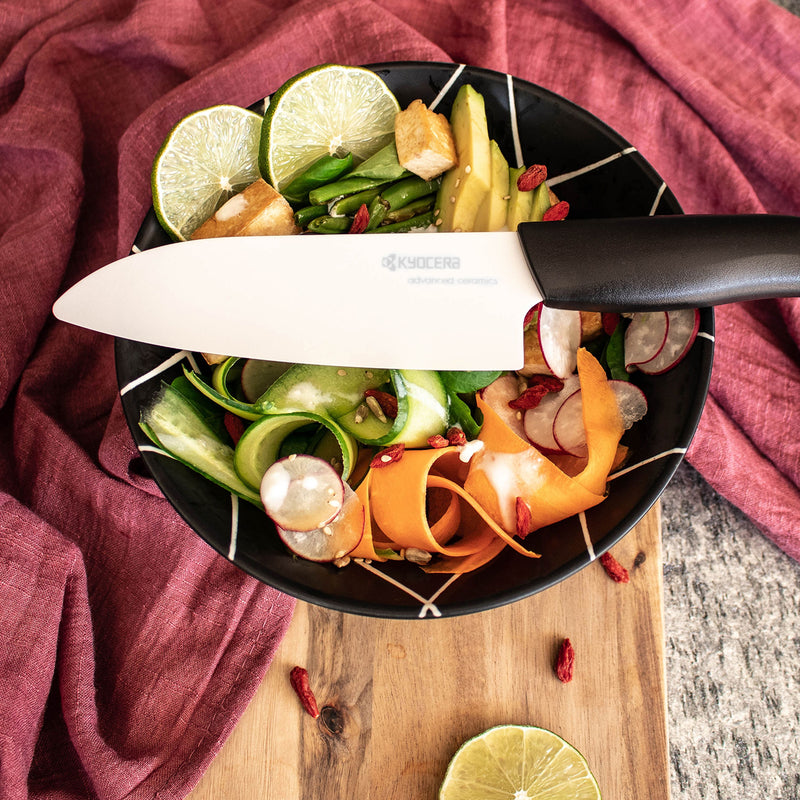 GEN NATURE Santokumesser mit Zuckerrohrgriff, 14 cm