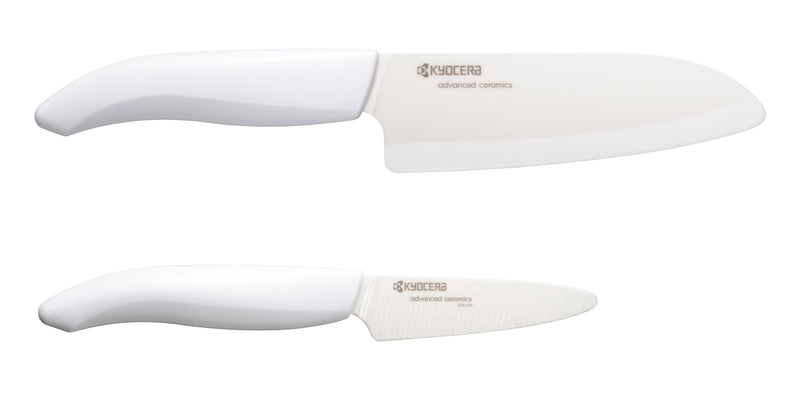 GEN Geschenkset, weiß: Schäl- und Santoku-Keramikmesser