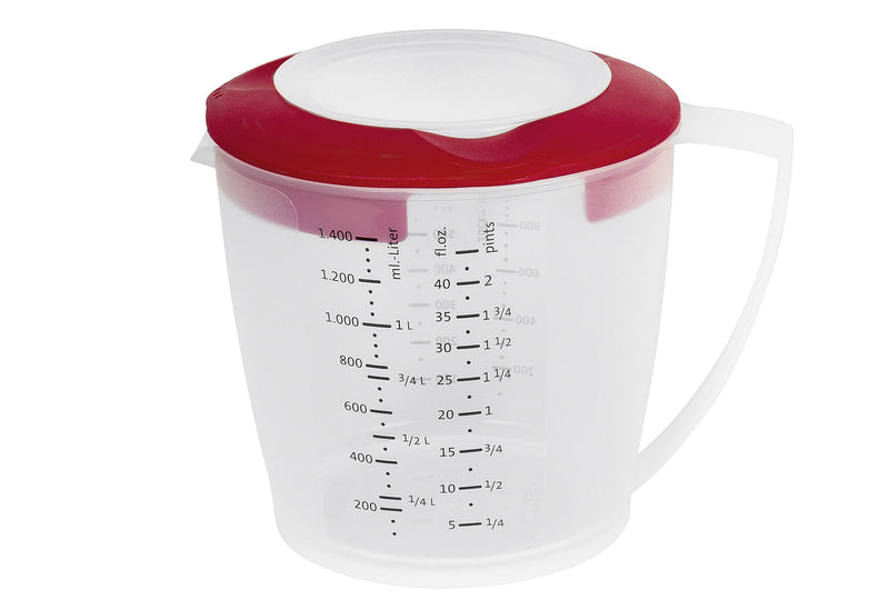 WESTMARK Rührbecher Helena mit Deckel 1,4l rot