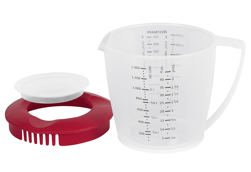 WESTMARK Rührbecher Helena mit Deckel 1,4l rot