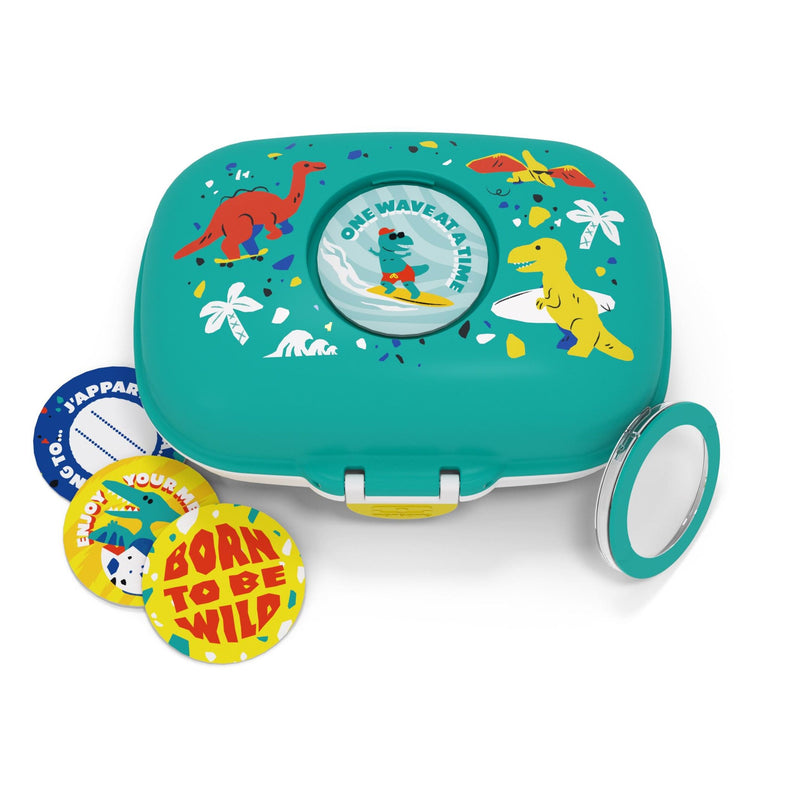 MONBENTO Brotdose Gram Graphic Dino 600ml türkis
