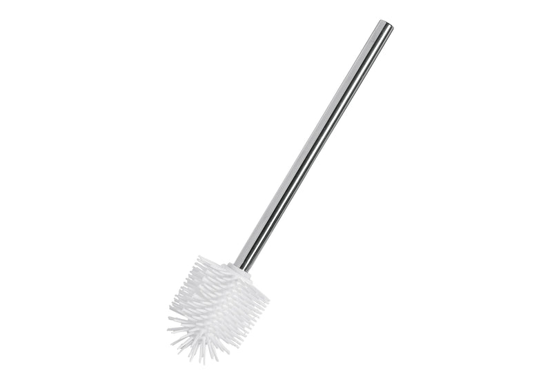 WENKO WC-Bürste Edelstahl/Silikonkopf 7,5cm weiß