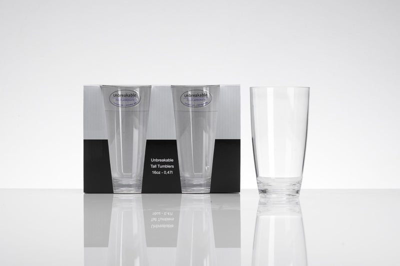FLAMEFIELD Longdrinkglas Kunststoff  470ml 2er Set