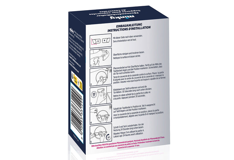 MINKY Topfdeckelhalter grau 3er Set