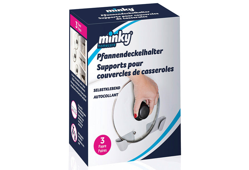MINKY Topfdeckelhalter grau 3er Set