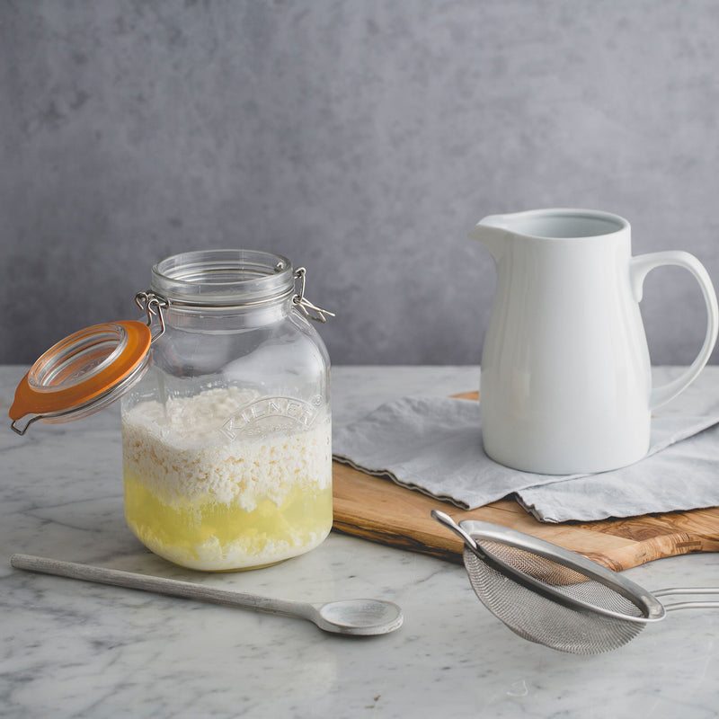 Quadratisches Bügelverschluss Glas, 1,5 Liter