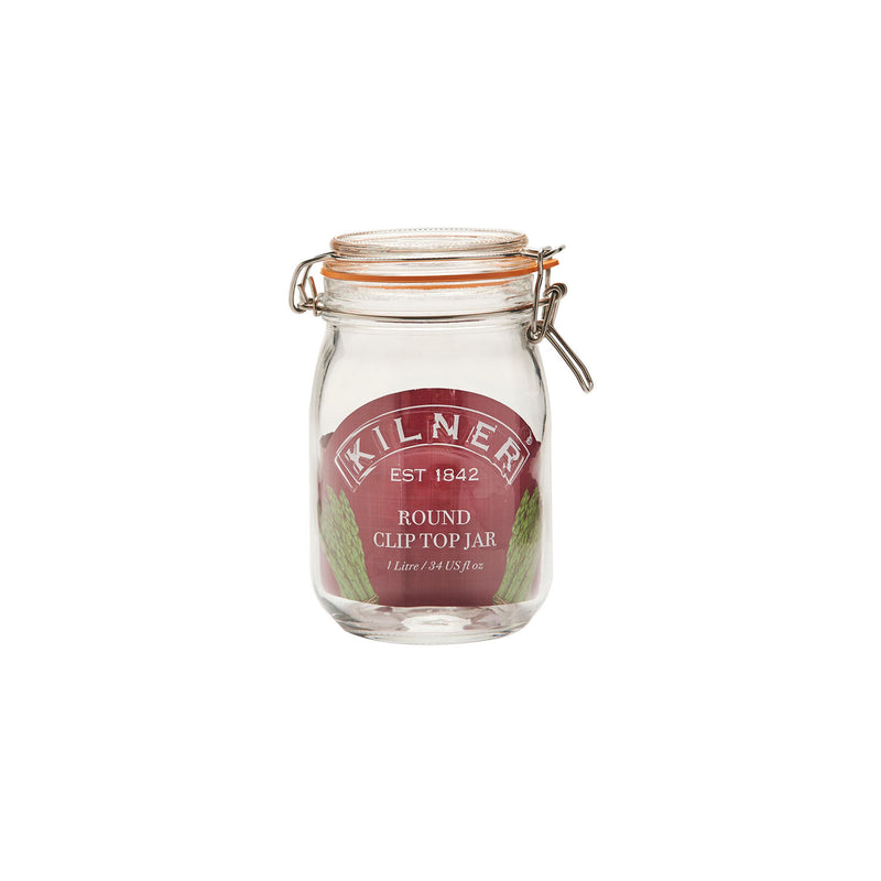 Rundes Bügelverschluss Glas, 1 Liter