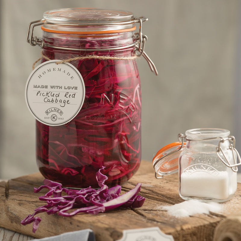 Rundes Bügelverschluss Glas, 1 Liter