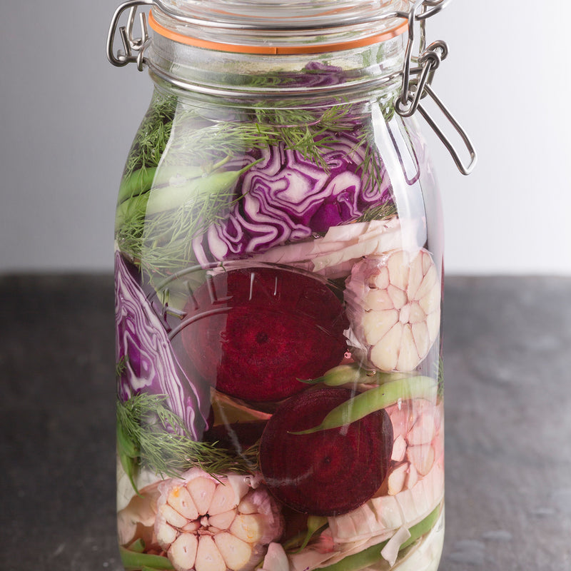 Rundes Bügelverschluss Glas, 1,5 Liter