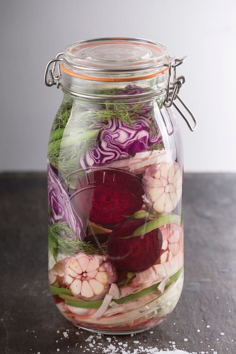 Rundes Bügelverschluss Glas, 1,5 Liter