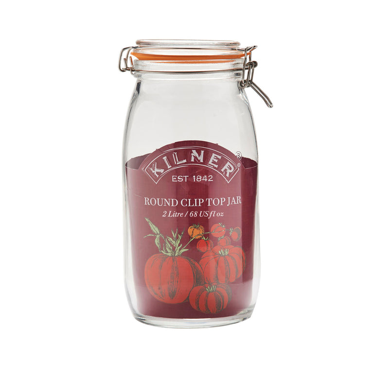 Rundes Bügelverschluss Glas, 2 Liter