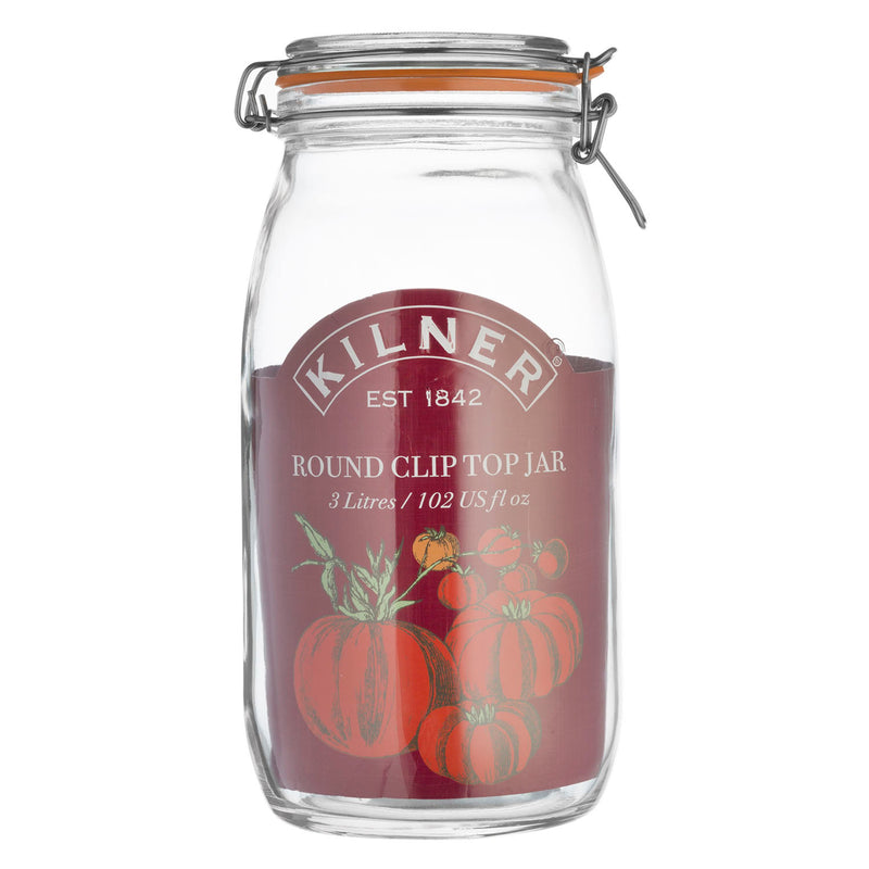 Rundes Bügelverschluss Glas, 3 Liter