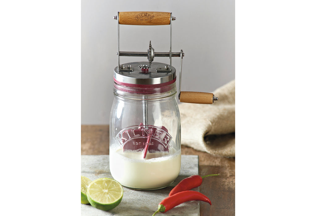 KILNER Butterfass mit Drehkurbel 1l